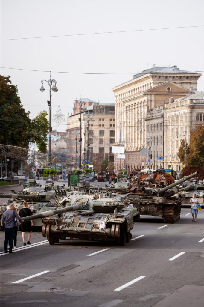розбита російська техніка на параді у Києві