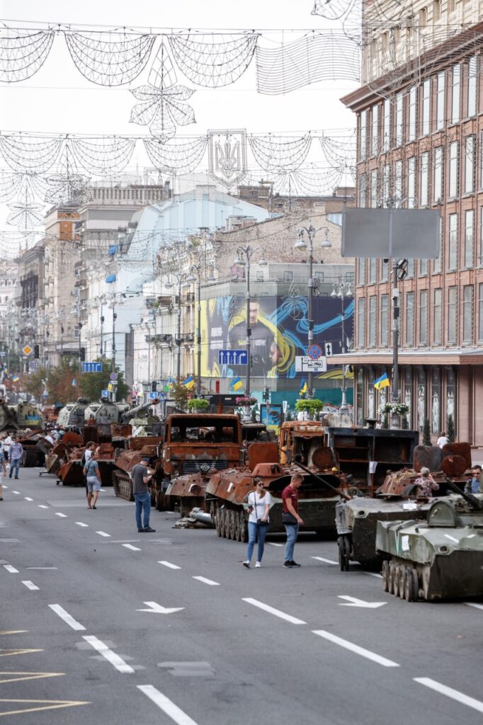 розбита російська техніка на параді у Києві